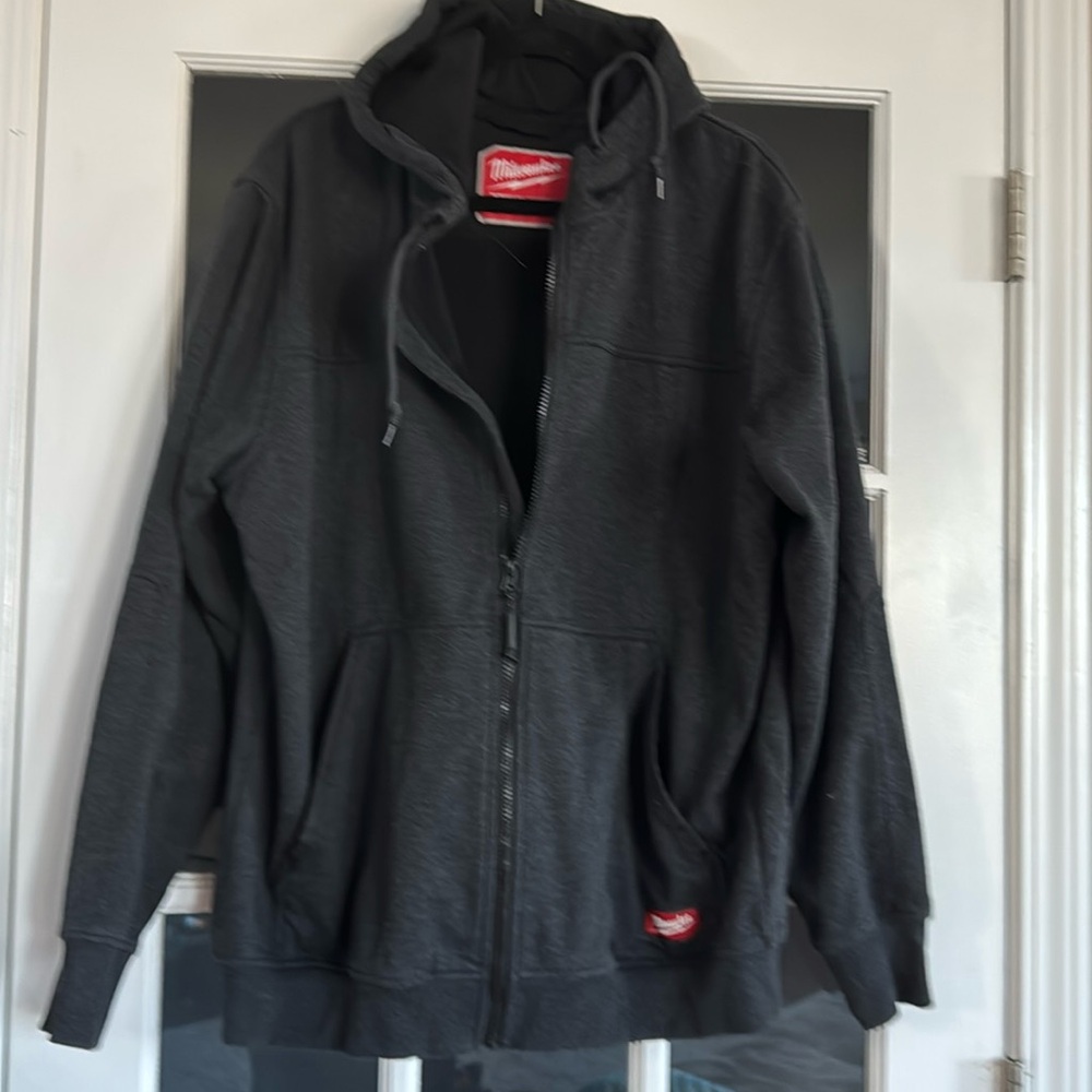 Milwaukee hooded heavy weight zipped sweat jacket XL